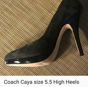 Coach Caya black stilletto
